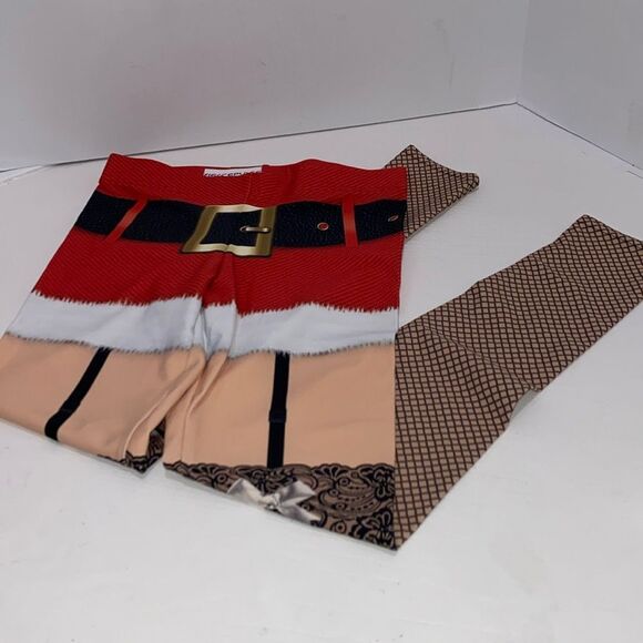 Fierce Pulse CALL ME SANTA CHRISTMAS YOGA LEGGINGS Size Medium - Picture 5 of 11